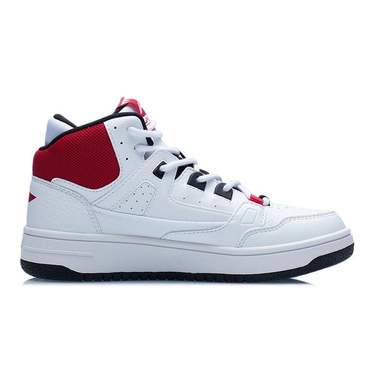 Li Ning Youth  Sports Casual Shoes Kids Shoes White Red YKCR228-3