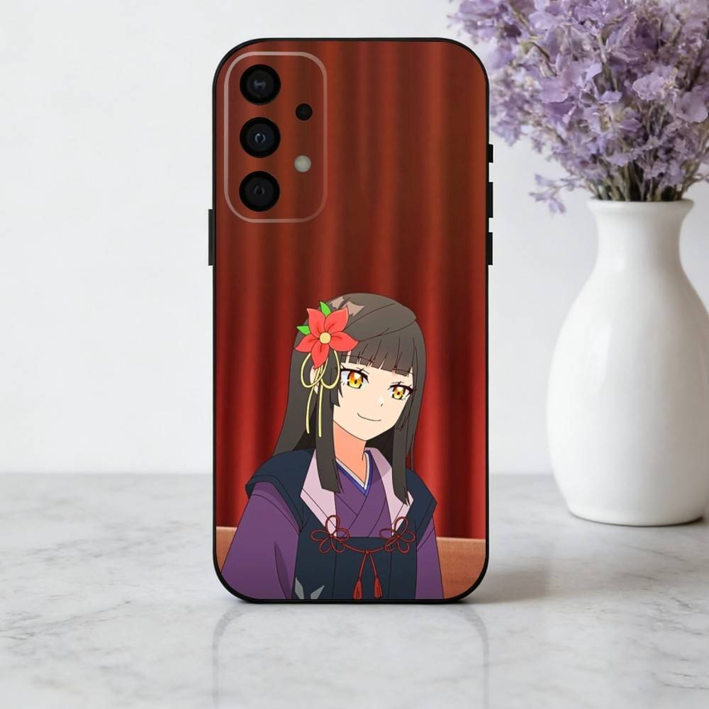 S-Sasaki and P-Peeps Phone Case For Samsung Galaxy A73,A72,A71,A70,A53,A52,A51,Others Soft Black Shell