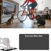 2Pcs Thick Gym Equipment Mat Floor Protector Exercise Bike Trainer Mat Nonslip Elliptically Treadmill Pad Easy To Use