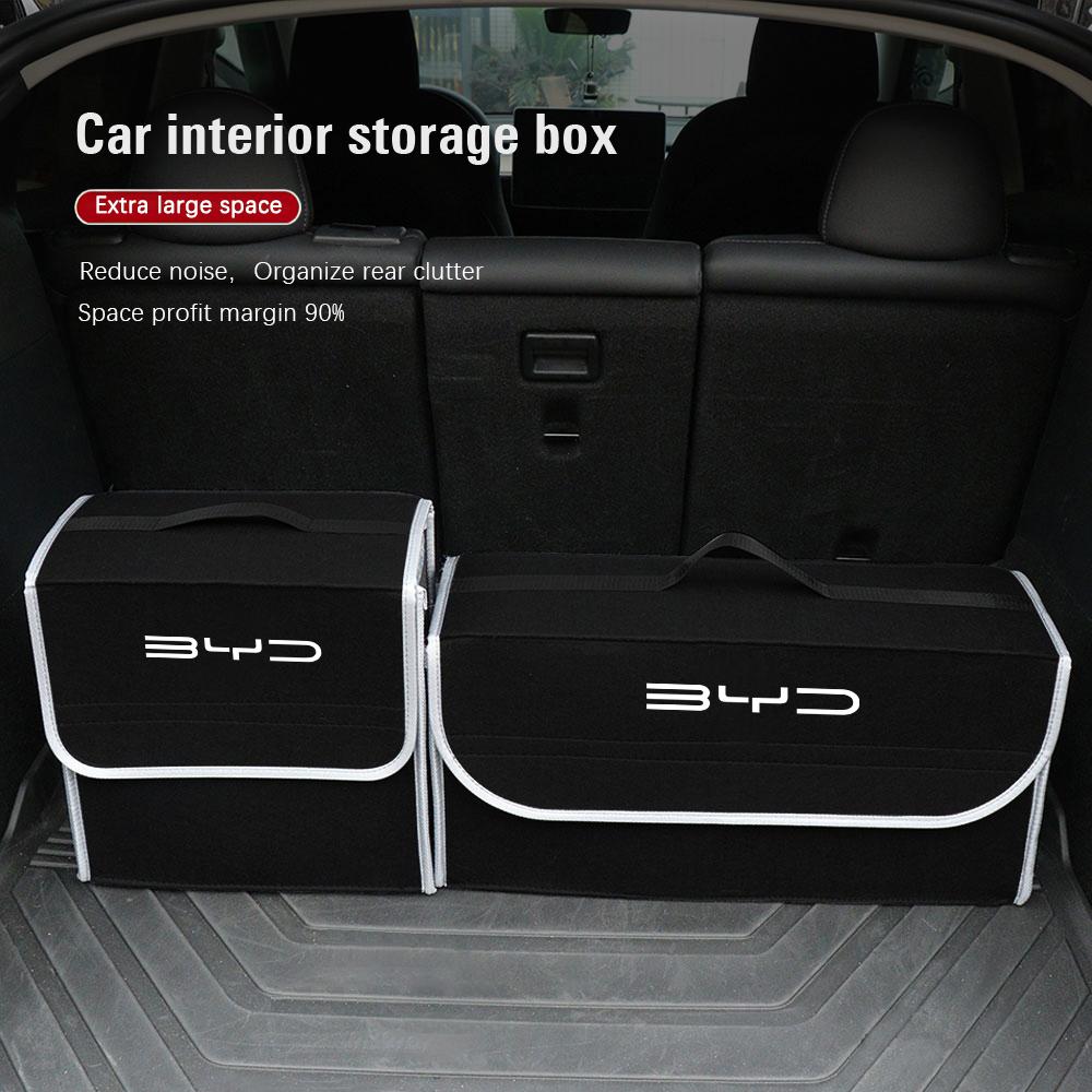 Car Trunk Organizer Box Large Capacity Folding Storage Bag For BYD Tang U8 F3 E6 Atto3 Yuan Plus Song Max F0 G3 I3 Ea1 Dmi 2din
