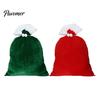 Christmas Velvet Gift Bags Large Bag, Santa Claus Sack with Adjustable Decorative Bag Drawstring, Reusable Fabric Storage Pouch for Xmas Holiday