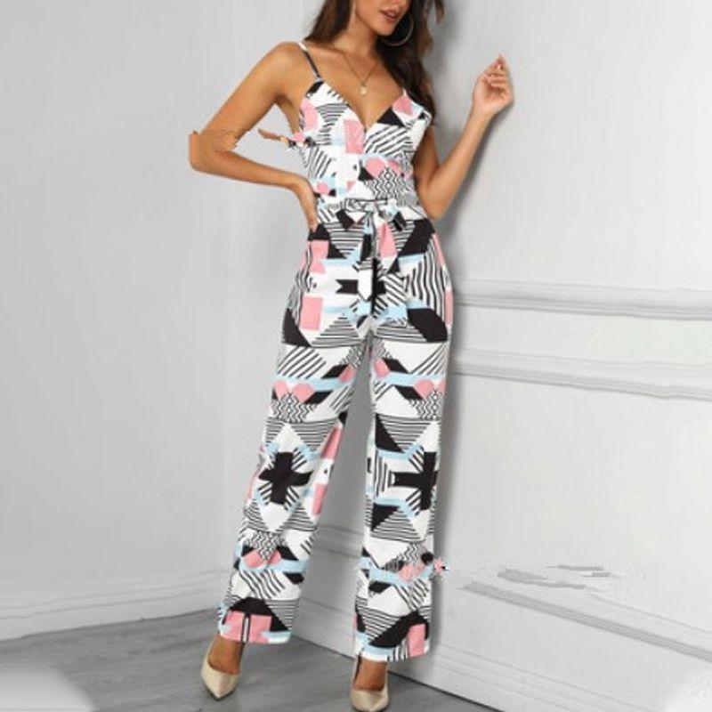 

Wide Women Strappy Leg Long Playsuit Ladies Summer Holiday Jumpsuit Culotte 5XL