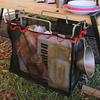 Portable Storage Grid Picnic Table Stand For Outdoor Camping Barbecue Kit Kitchen Shelf Storage Net Bag