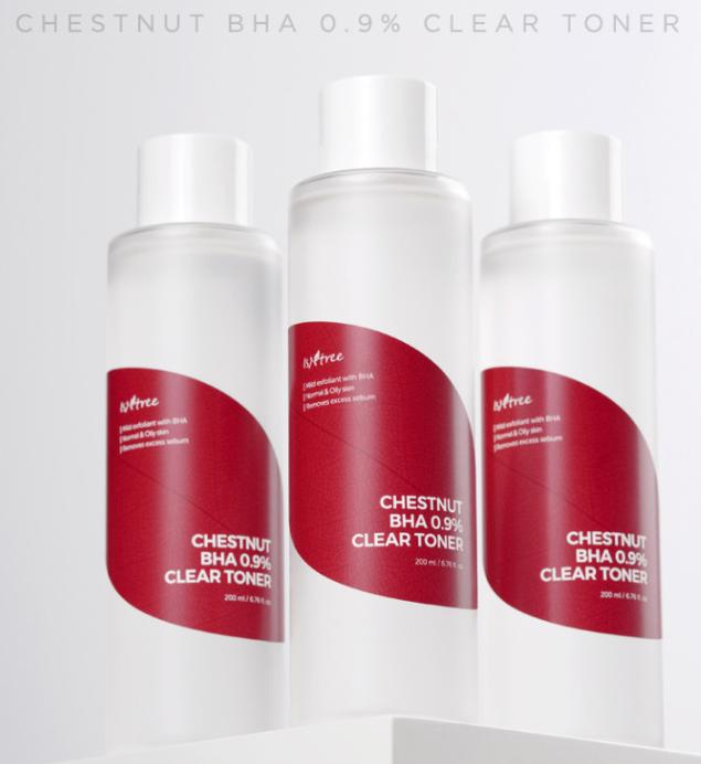 Isntree Chestnut BHA 0.9% Clear Toner 200ml – Exfoliating & Pore Care Toner