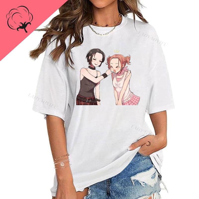 Ropa De Mujer Anime Shirt NANA Anime Print Unisexga Hachi Osaki Ai Yazawa 2000s Clothes Y2k Kawayi Cute Popular Unisex Tops