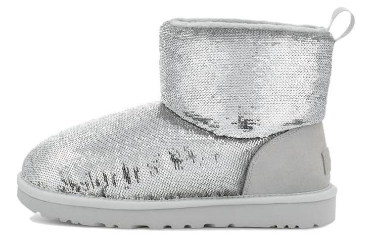 UGG Classic Mini Boot Mirror Ball Silver Women s 1151291-SLVR 37