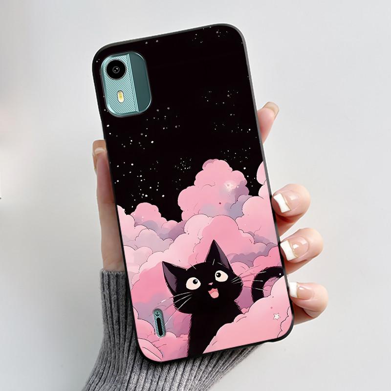 Soft TPU Case For Nokia C12 Cute Love Rabbit Funny Shockproof Silicone Phone Case For Nokia C12 Plus Pro Back Cover C 12 Fundas