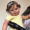 50 cm Full Vinyl Body Reborn Baby Girl Doll Maddie Realistic 3D High Color Paint Hud Simulation Doll Vivid Rebirth Doll Kan bade Barn Leke Husleker