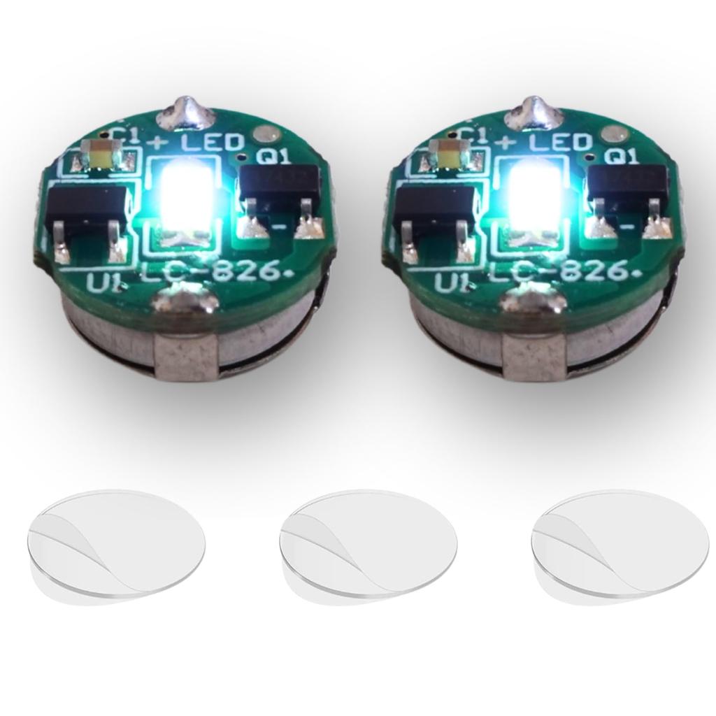 LED Light Magnetic Switch Button Set of Independent Lighting Plastic and More YOTSUBA+ 2, Small, Ultra-Small, Wireless, Magnetic, Crafts, Research,