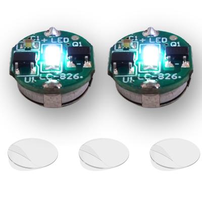 LED Light Magnetic Switch Button Set of Independent Lighting Plastic and More YOTSUBA+ 2, Small, Ultra-Small, Wireless, Magnetic, Crafts, Research,