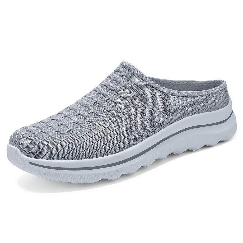 Women's Summer Breathable Slip-On Slippers - Soft Sole, Comfortable, Fashionable, Odor-Free Half Shoes