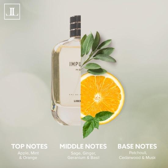 Liberty Men Luxury Impulse Liquid Eau De Parfum EDP Long Lasting Citrus & Spicy Fragrance Premium Fresh & Bold Scent Crafted in France 100ml