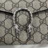 [Pre-Owned] Dionysus Woc Chain Tiger Head Clasp Logo Red Lining Canvas Wallet Crossbody Shoulder Bag - Very Good #97YC12