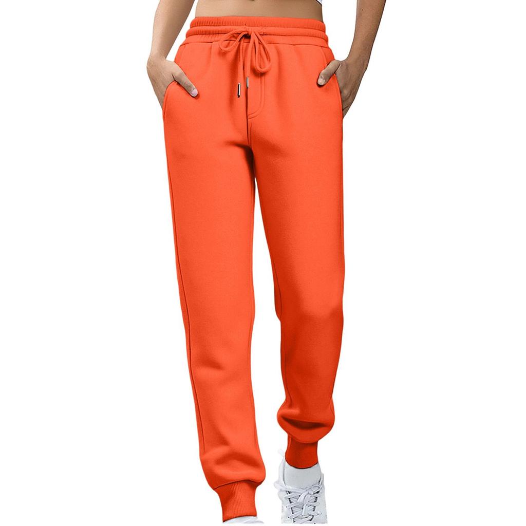 Women's Mid Rise Drawstring Joggers Slim Fit Sweatpants Casual Sports Pants