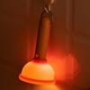 Plunger Night Light Cute LED Lamp Toilet Plunger Shape USB Charging Desktop Desktop Nightstand Light For Bedroom Table Desk
