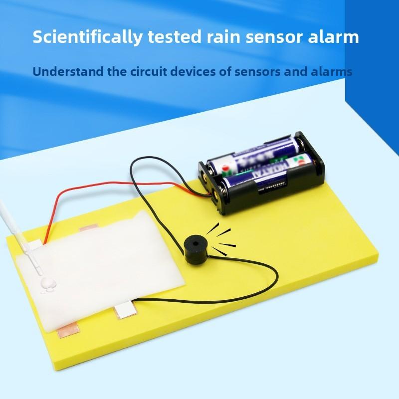 Science Experiment Diy Rain Alarm Kit With Physics Materials For Childrens Educational Activity