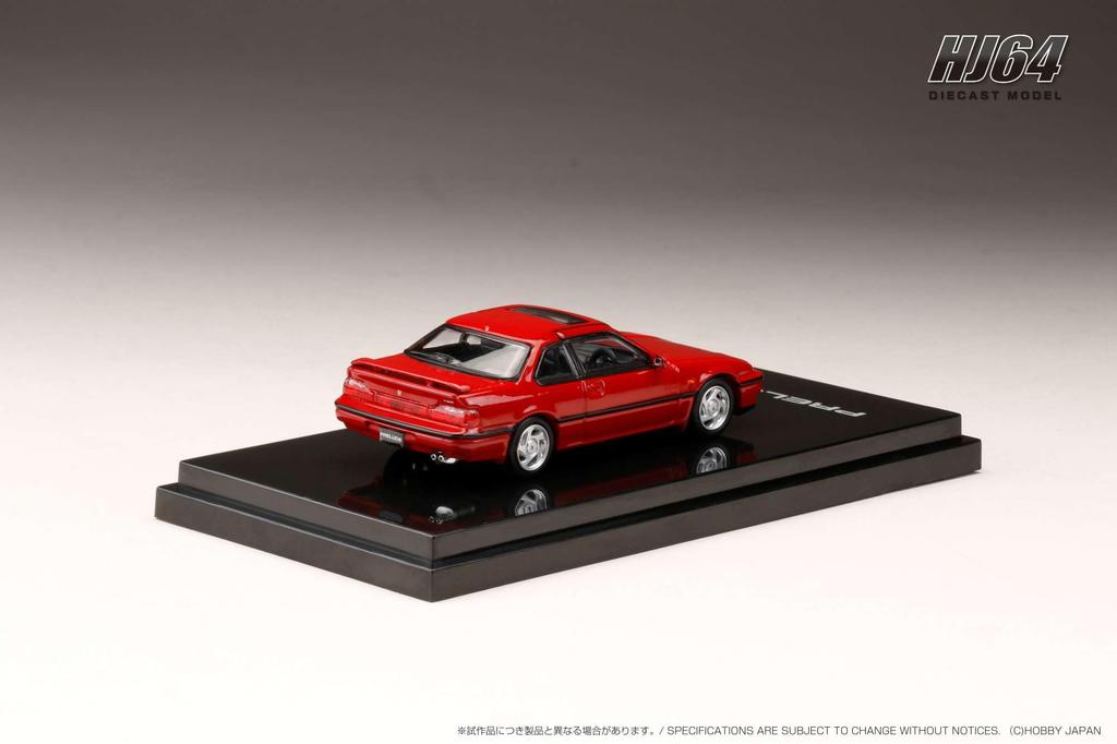 HobbyJAPAN HJ64 Scale Honda Prelude SI TCV Phoenix Red Finished Model HJ643002R 1/64 (BA5)