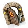 Miniature Figurines Garden Sculpture Sculpture Decoration open door