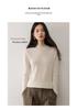 Lekasha Women's Seamless 12-Gauge Cashmere Knitwear: Autumn/Winter Half-High Neck Sweater