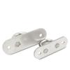 New Pad Eye Wall Hook Plate Deck Stainless Steel Ceiling Mount Hanger U/J-Shaped Black Silver Door Buckle for Fan Lamp