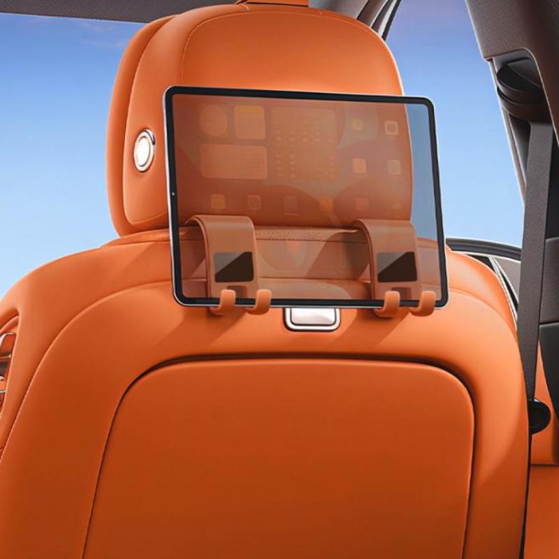 Slim Design Car Headrest Hooks Multifunctional Invisible Seat Hanging Holder for Handbags Purse Groceries Car Travel Use