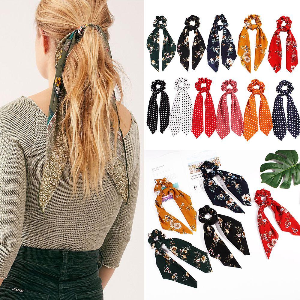 

Резинка для волос Резиновые веревки Аксессуары для волос Галстуки-бабочки для волос Шарф Хвост Шарф Цветочный бант Scrunchie Веревка для волос
