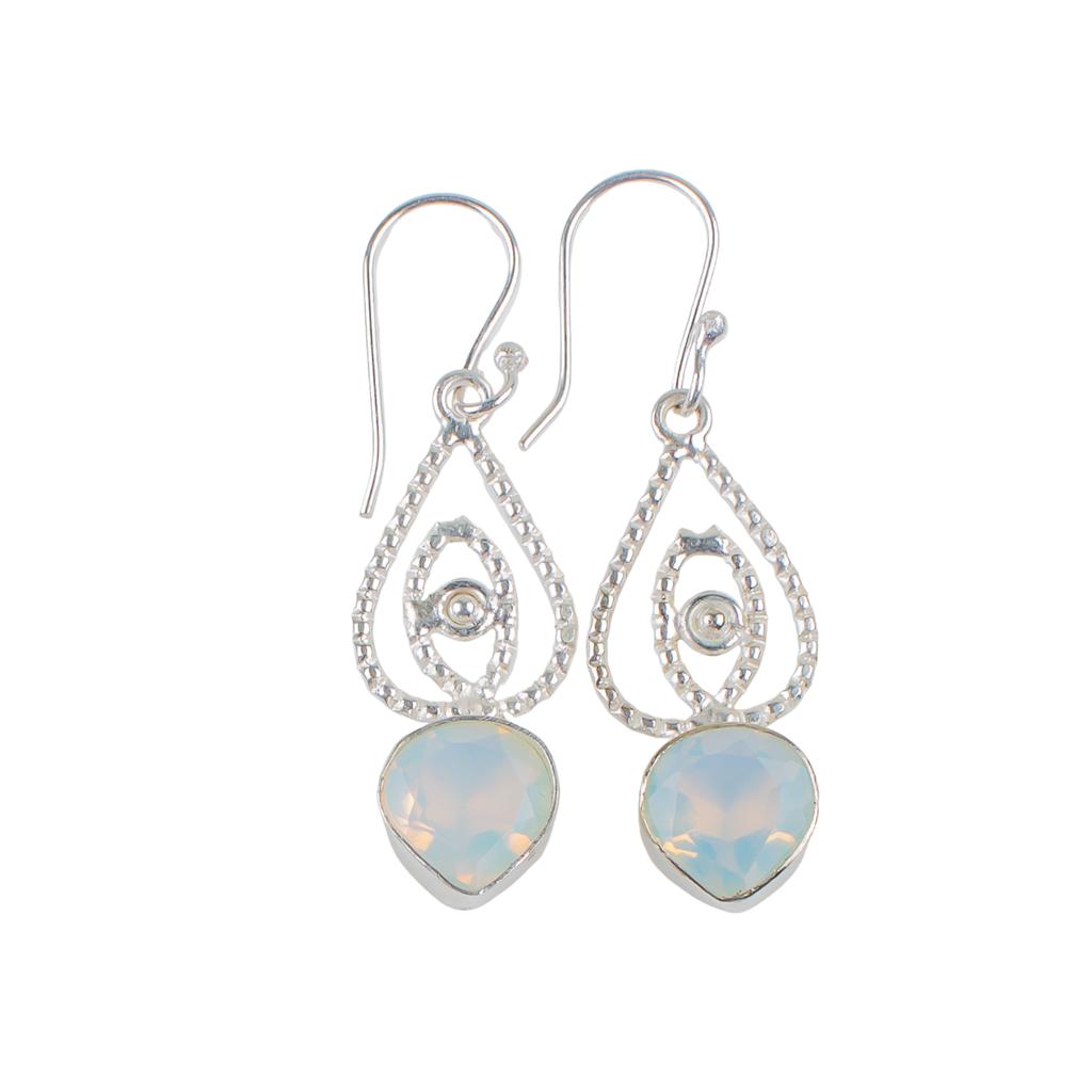 Melkopaal Edelsteen 925 Sterling Zilver Cadeau Sieraden Druppel/Hangende Oorbellen 2,00" EE-32-15