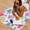 Animal Paw Print Microfiber Beach Towel Absorbent Quick Dry Soft Yoga Swimming Resort Mountain Climbing Towel