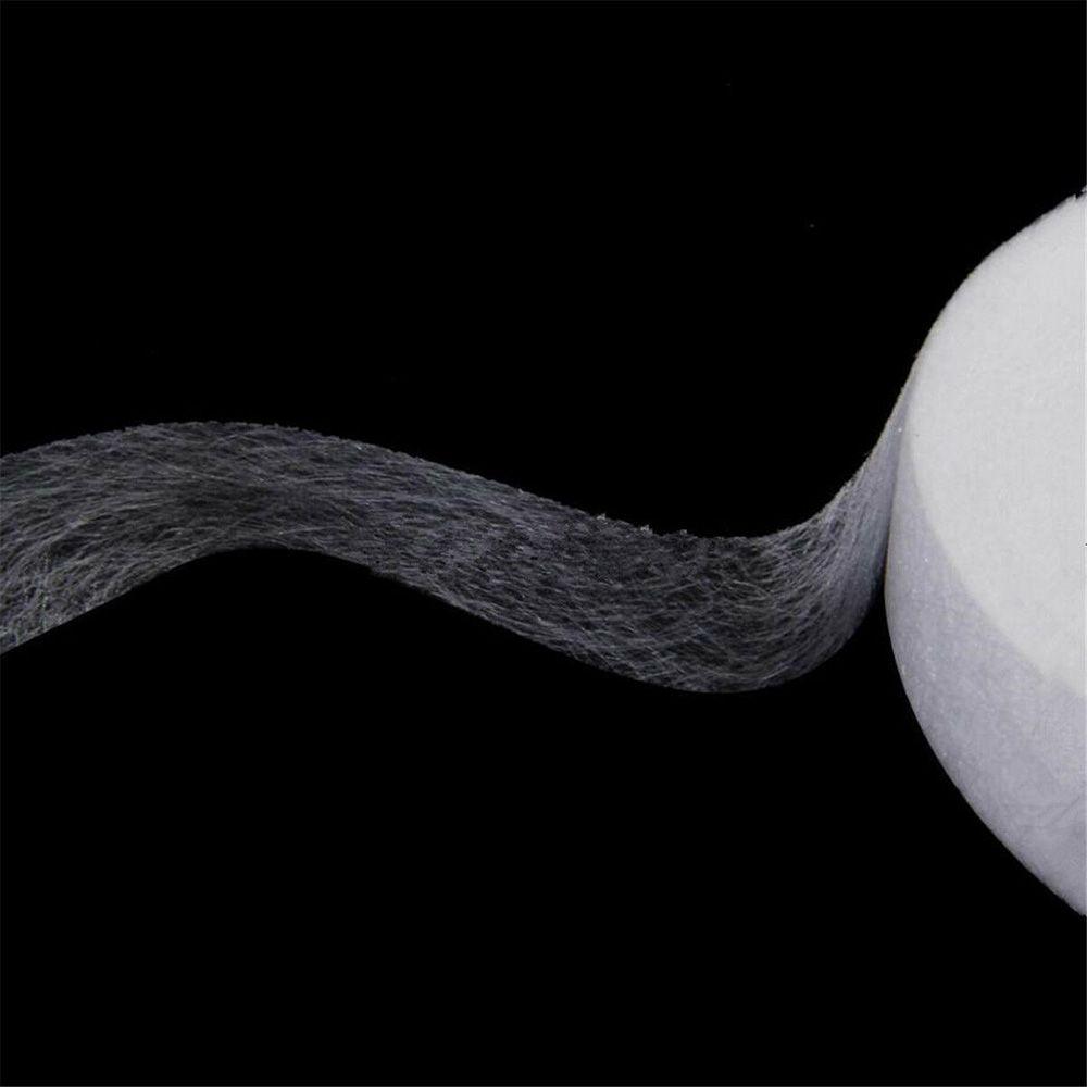 Yards Iron On White Fusible Interlining Fabric Tape Adhesive Tape Sewing Accessory Cloth Apparel