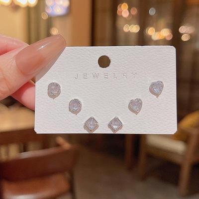 Exquisite S925 Silber Zirkon Quadrat Ohrringe - Trendiges Koreanisches Design für Damen
