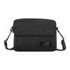 Samsonite Fashion Snap Button External Pocket Zipper Closure Fabric Crossbody Shoulder Bag Men Bags Black TO8-09003