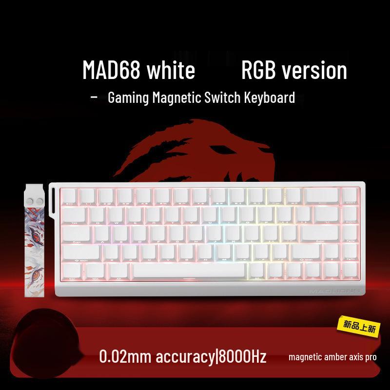 E-Sport 60% Gaming-Tastatur: Magnetische Achse, 61/68 Tasten