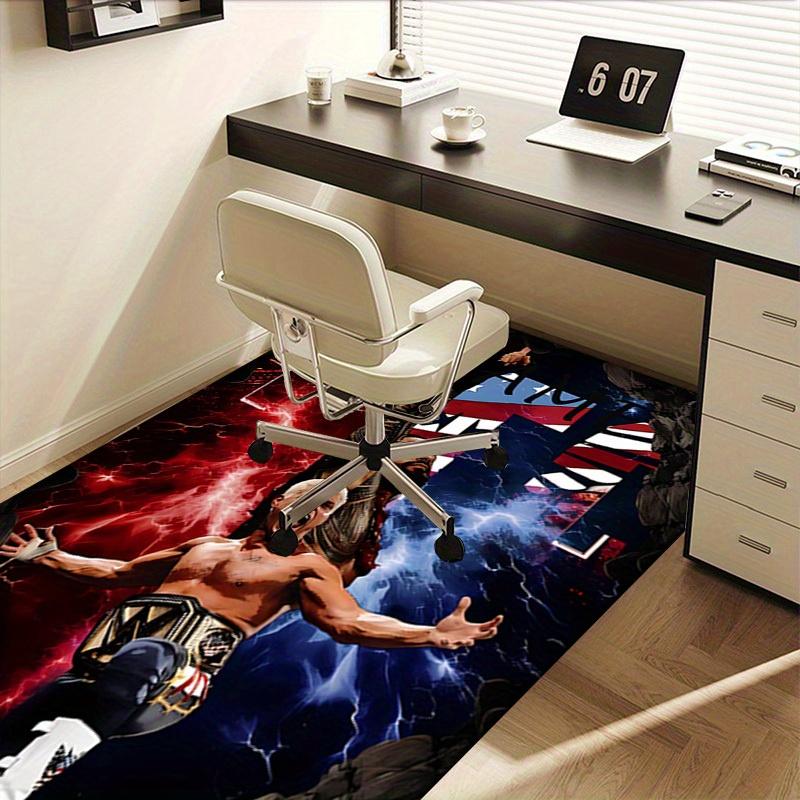 Strength, Victory, Patriotism Office Carpet Soft Polyester Entrance Carpet Washable Non slip Machine