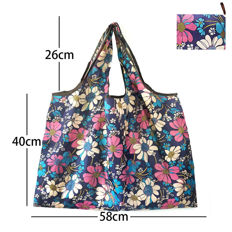 Reusable Grocery Bags Large Washable Shopping Bags Portable Foldable Environmental Friendly Heavy-Duty Handbags