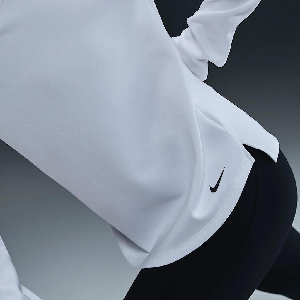 Nike Therma-Fit One Comfortable Fashion Casual Long Sleeve Regular T-Shirt Women Tops White DD4928-100