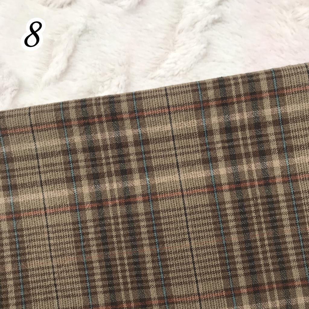 Lattice series DIY Japan Little Cloth group Yarn-dyed fabric,for sewing Handmade Patchwork Quilting ,For Sewing Doll clothes