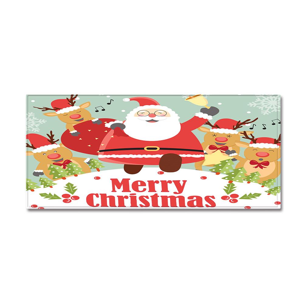 Christmas Kitchen Sand Carpet Doormat Long Floor Mat