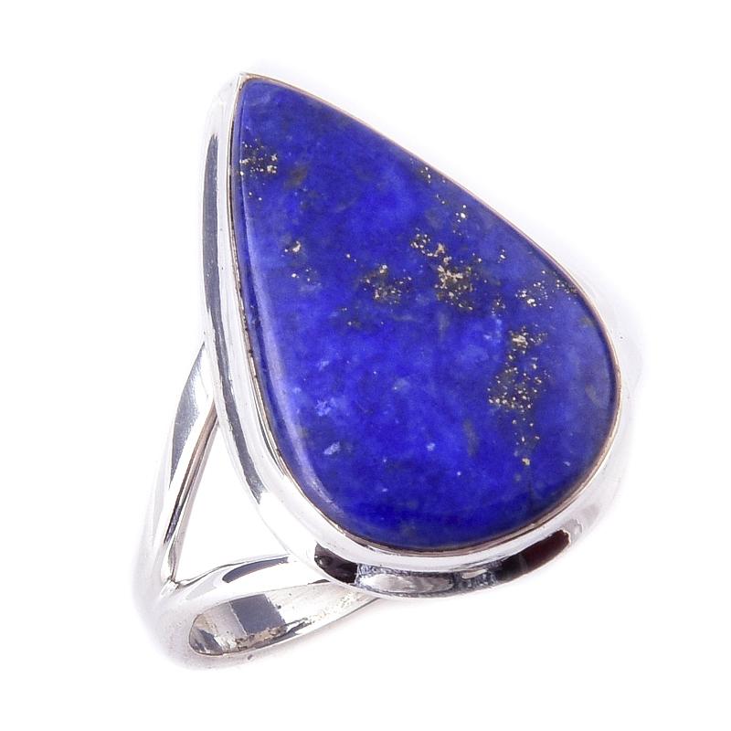 Natural Lapis Lazuli Gemstone Handmade 925 Solid Sterling Silver Ring S.9 V3o72