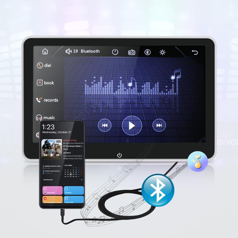 Εξωτερική οθόνη αφής MP5 Εμφάνιση προσκέφαλου αυτοκινήτου Universal πίσω σύστημα ψυχαγωγίας