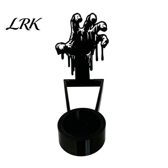 Black Cat Candle Stand Halloween Shadow Holder, Funny Pumpkin Ghost Bat Reaper Candlestick Decoration, Projection Metal Tea Light Stand, Vintage Scary