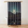 Mountain Shower Curtain Starry Night Shower Curtain Moon Shower Curtain,Lake Stars Nature Landscape Art Bathroom Curtains