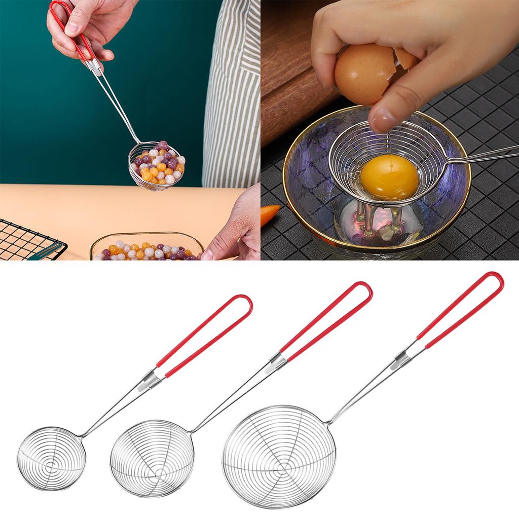 Compact and Practical 201 Stainless Steel Strainer Spoon Professional Skimmer Spoon Perfect for Soups Stews and More