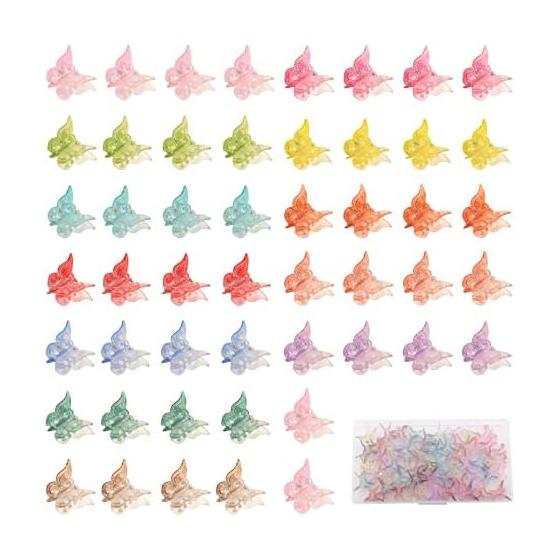 Mini Hair Clips, Set of 50, Hair Clips, Butterfly Hairpins, Children s Hair Accessories, Hair Claw Clips, Hair Clips, Hair Ornaments, Barrettes,