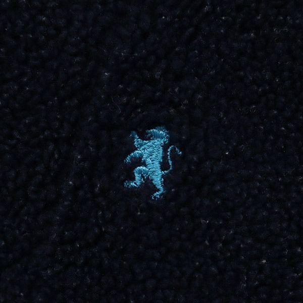 GYMPHLEX One Point Embroidery Long Sleeve Bore Fleece Zip Hoodie 12 Navy Women Used