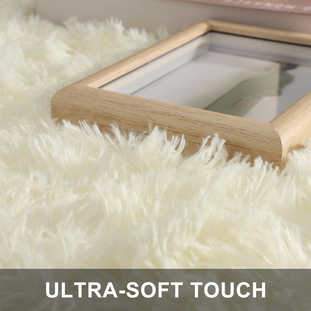 Gray Area Rug 120x180cm Soft Floor Carpet