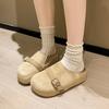 2025 early autumn new big head shoes Boken shoes fashion thick-soled bag head slippers wear matte lazy half slippers women
