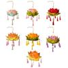 Artificial Flower Light Festival Decors Decorative Flower Candleholder Light for Traditional Festival Cosplays Event