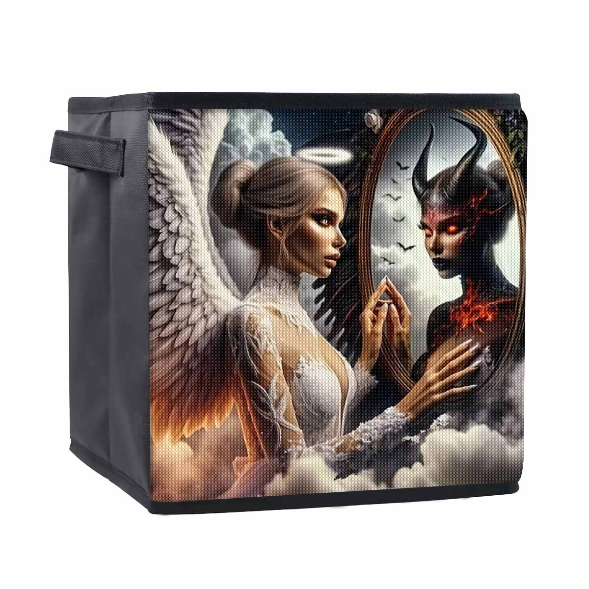 

Ангелы и Демоны 5D Алмазная Живопись Корзина для Хранения Полная Круглая Выкладка Мозаика Алмазная Вышивка Наборы для Вышивания Крестом Домашний Декор Домашний Декор 25cmx25cm