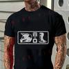 Men T-Shirt Dirt Bike Gear With Motorcycle Rider Motocross Off-Road Print Cotton O-neck Short S