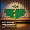 Dinosaur Cape Shiny Costume with Mask Sparkling for Halloween, Kids